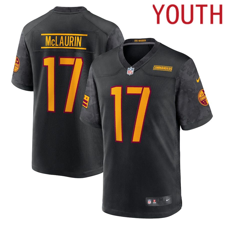 Youth Washington Commanders #17 Terry McLaurin Nike Black Alternate Game NFL Jersey